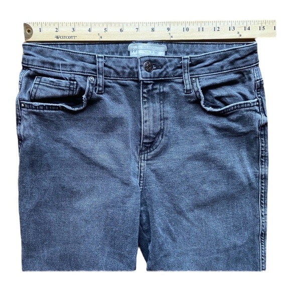 Free People Girlfriend Straight Leg Jeans in Washed Black - Picture 7 of 9